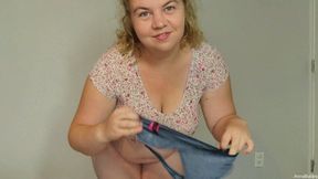 Panty Modelling Skimpy Panties Up My Ass