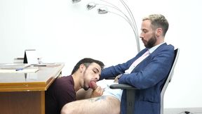 la putita del jefe...how exciting it is to fuck in the office!!! by leo bulgari, sebas silver & justin jett