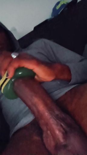 Home Alone Horny Jerking off before the wife gets back!