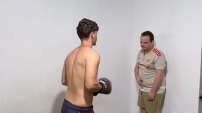 MASTER VS MATT BOXING AND FACE KICK