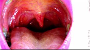 Sexy Scarlet Says Ahhhh - Uvula Showoff