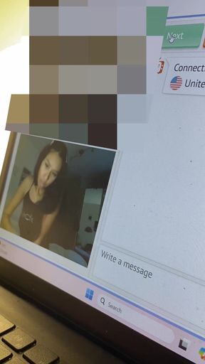 Big-busted amateur shows off her round ass