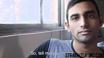 Latino Straight Guy Agrees to Gay-for-Pay Bareback Fuck and Facial
