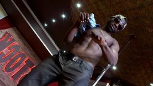Maskurbate - Naughty ebony Jackson striptease in club