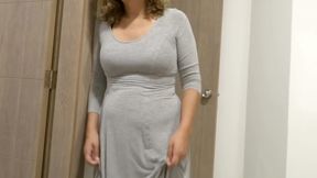 I jerk off watching my stepmother undress and masturbate, showing me her ass so I can cum.