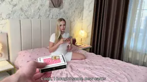 Stepsister loses holes in a card game for a wish