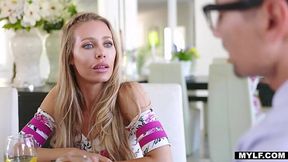 Hot step aunty with big boobs Nicole Aniston knows what her nephew needs