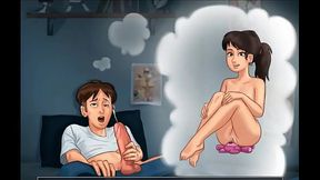 Summertime Saga Sex Scene Jerking Off to Mia