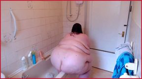 SSBBW too fat to fuck riding dildo fail