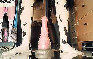 Multiple Prostate Orgasms in Chastity Jessica Bloom the Cum Cow