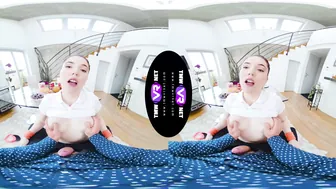 Seductive Tennis Workout with Mia Evans in VR | Teen Mega World