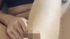 乳首触ったら興奮してきた垂れてくるマン汁、ズボズボオナニーでイキまくる