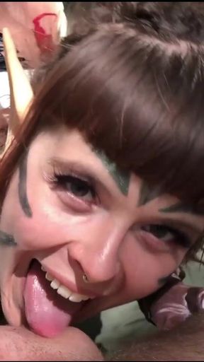 Check Out My New Sloppy Blowjob Video!