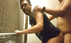 Cruising college bathroom fucked a stranger raw