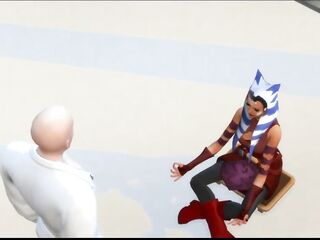 Ahsoka Tano large booty in meditation