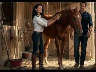 Older sexually excited woman riding a massive shlong in her stable until that babe supplicates to have her throat filled with goo (AI-generated movie)