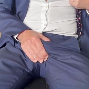 Sexy Daddy in The Office Masturbating your Big Dick