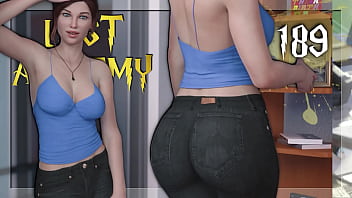 LUST ACADEMY #189 &bull_ Checking out her big, round ass and enjoying it
