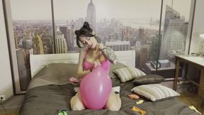 Mishel teaches her partner to love balloons part 4