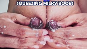 Sqeezing milk boobs - Bianca