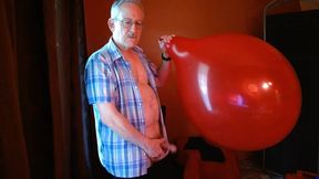 142) Three Big Balloons Kinky Popping Fun with Daddy Balloonbanger