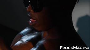 ”Sexy & sweaty big black prick stroking by muscular stud Echo XX”