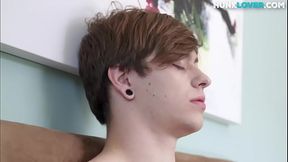 Amateur jock teases his body and masturbates for cumshot