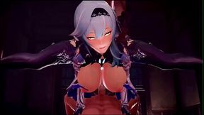 3D Big tits Firm Tits Breast Expansion sex CowGirl 18+ POV Riding w/ Sound added