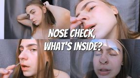 Examination of the nose and nasal flexibility