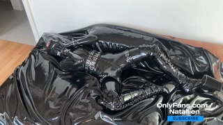 Get undressed with Natallie - latex rubber doll - onlyfans video