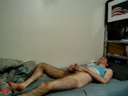 Making my clitoris hard by stroking her