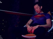 Asian Superman edged to oblivion by a twink