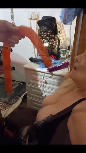 Deepthroating My Man When He Decides to Shove a Dildo Down My Throat