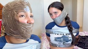 Fantasizing 18-Year-Old Taped & Gagged by Masked MILF