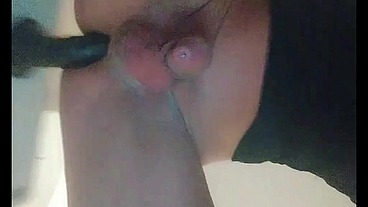 I fuck my ass with a huge dildo. I'm so thirsty for cock that I want it inside me all the time.