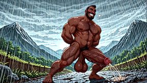 Wild Hunks Posing with Monster Cocks Cumming