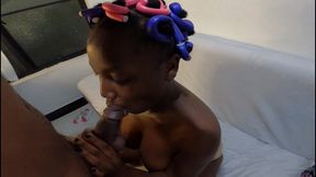 naughty soft curlers girl playing with my big tits my dick sucking lips is absolutely perfect for your cock - jhodez1
