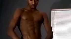 Black amateur lover jerks himself off until he can spray cum