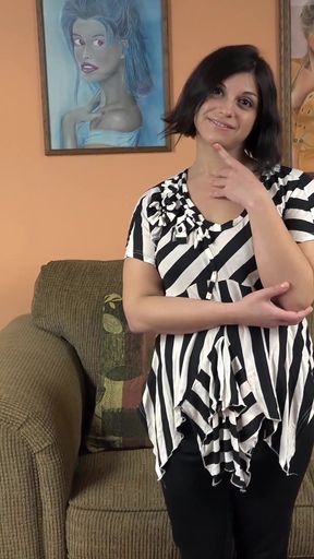 Naughty newbie Serenity Chaste sucks cock at the interview