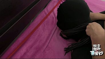 Mistress Irena Mur Fists and Pegs Her Bound Blindfolded Slave with a Big Black Strap-On