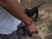 VIDEO DE ESTER DISFRUTA VER PERRA EN EL PARQUE
