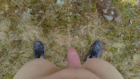Pissing up in the Mountains
