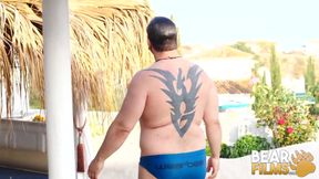 BEARFILMS - Solo outdoor masturbation with bear Adam Jones
