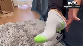 Goddess Kiffa Joi Sweaty and Stinky Nike Air Sneakers - SWEATY FEET - JOI- FOOT FETISH - STINKY FEET