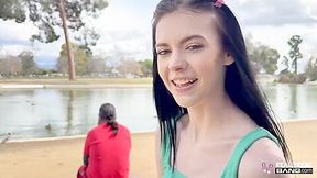 Skinny Teen 18+ Bella Nova Shows Us Her Pussy Grip