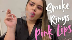 Smoke Rings From Pink Lips