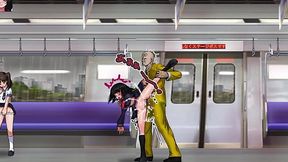 Spy girl caught and anally filled with cum in Hentai game Part 2