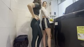 My Lesbian Stepsister Helps Me Wash My Dirty Clothes