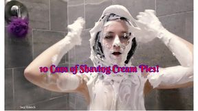 Sage Eldritch Pied Face: WAM Shaving Cream Pies SD