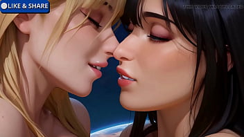 LESBIAN STEP SISTERS tries out their Step Brothers huge Cock. POV